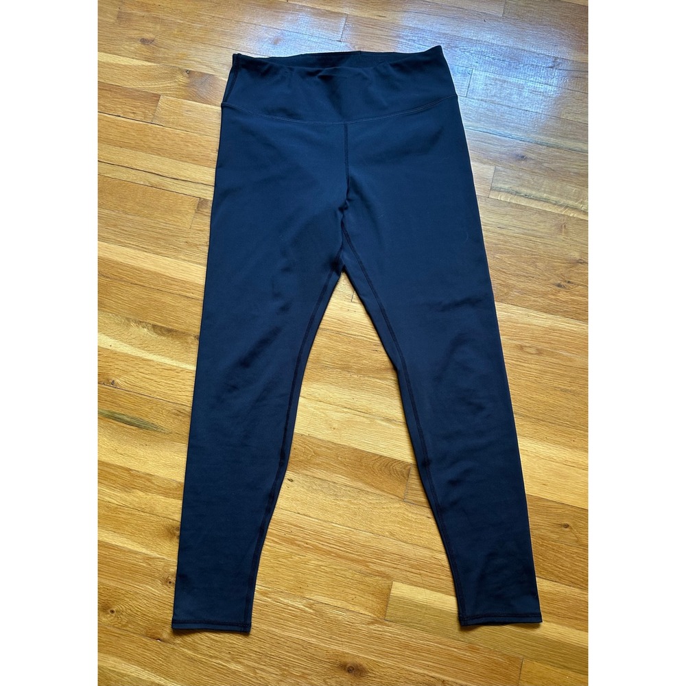 Quince Black High‎ Waisted Performance Leggings Womens Medium Activewear Yoga